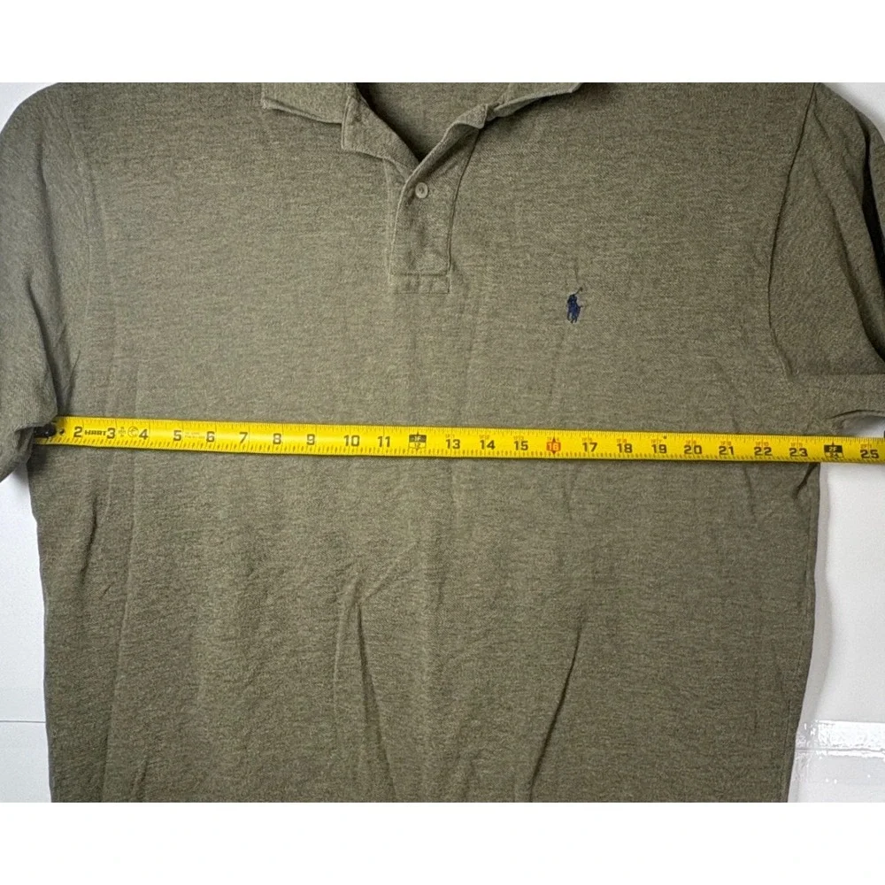 Polo Ralph Lauren Men's Olive Heather Polo Sz XL 100% Cotton Golf Rugby